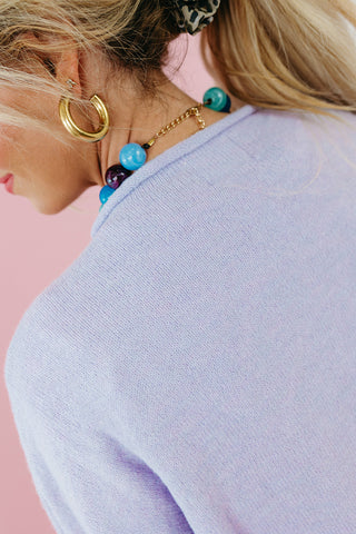 Piper Cardigan in Lavender - RESTOCK