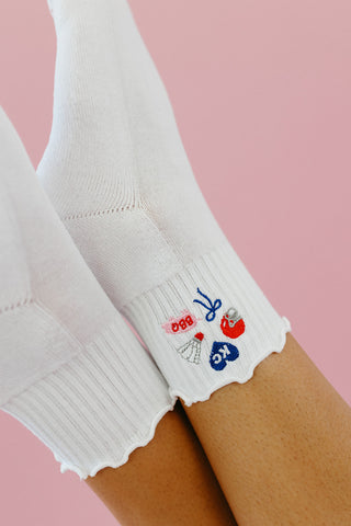 KC Icon Ruffle Socks