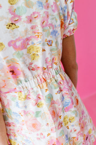 Jocelyn Denim Floral Mini Dress