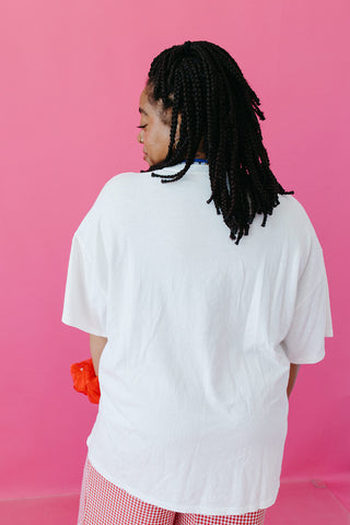 USA Flag Oversized Boyfriend Tee