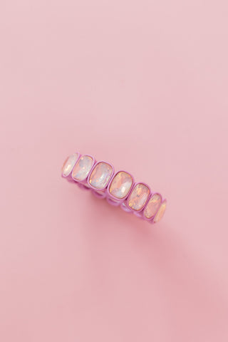 Candy Gem Oval Bracelet in Violet