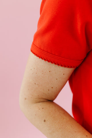 Spencer Basic Tee In Red