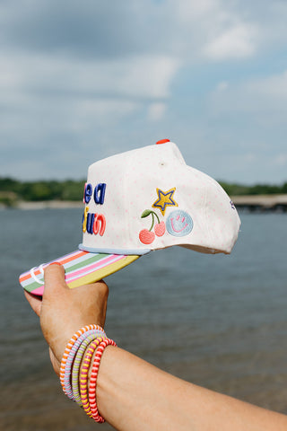 Have a Little Sun Stripe Trucker Hat