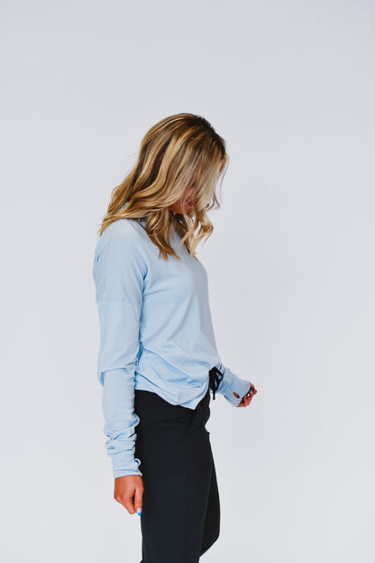 Merrick Tee in Peri - RESTOCK