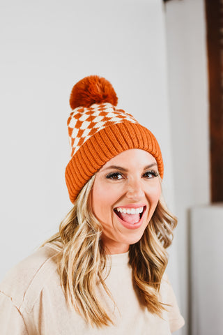 Checkered Beanie