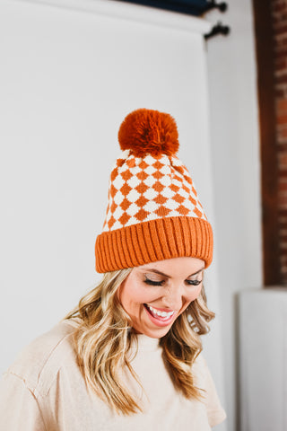 Checkered Beanie
