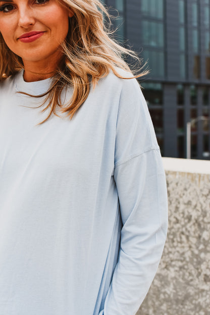 Merrick Tee in Peri - RESTOCK