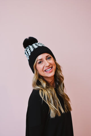 Checkered Beanie