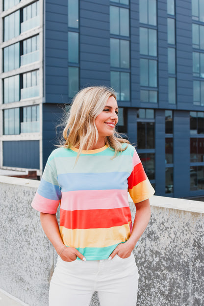 Kenzie Striped Tee -RESTOCK