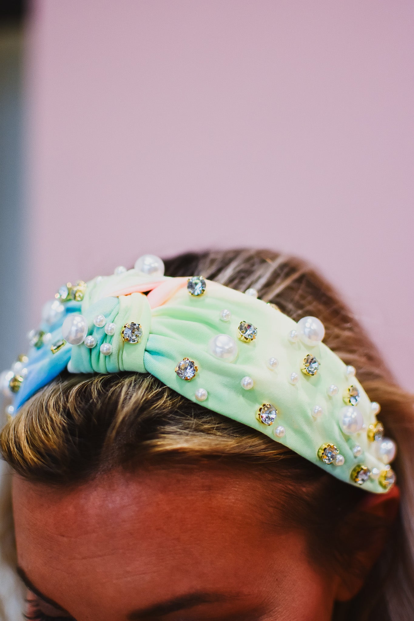 Tie Dye Rhinestone Headband- RESTOCK