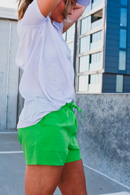 Saylor Shorts in Bright Green