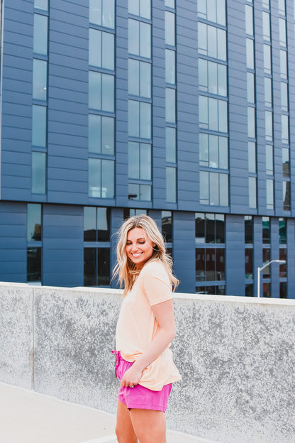 Avery Top in Apricot
