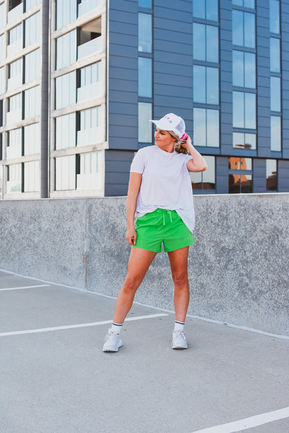 Saylor Shorts in Bright Green