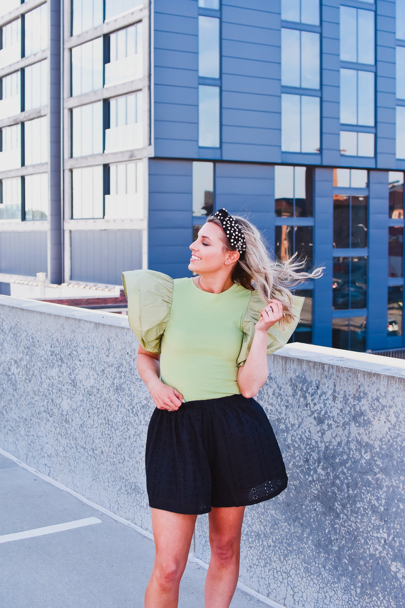 Kara Ruffle Sleeve Bodysuit