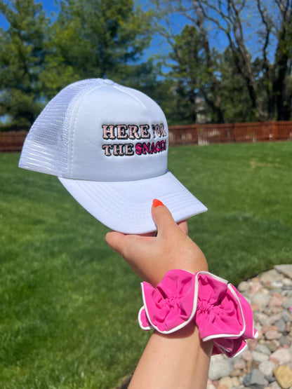 Here for the Snacks Trucker Hat