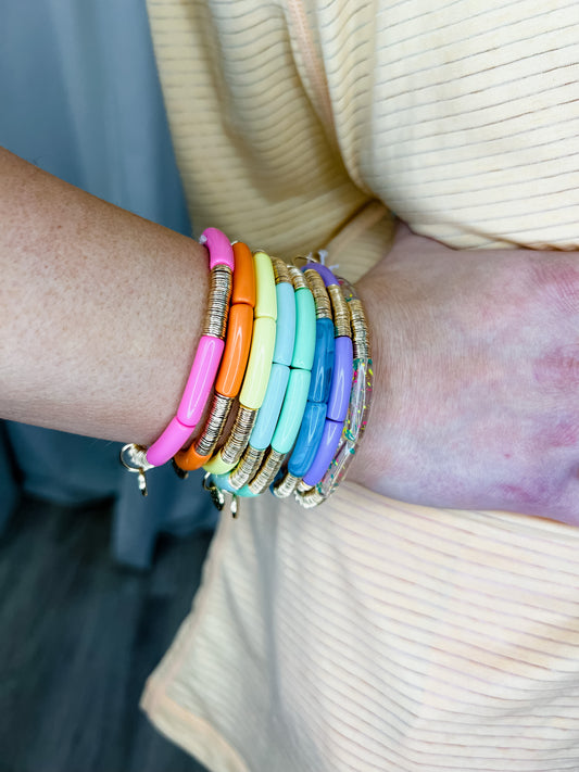 Acrylic Bamboo Bracelet