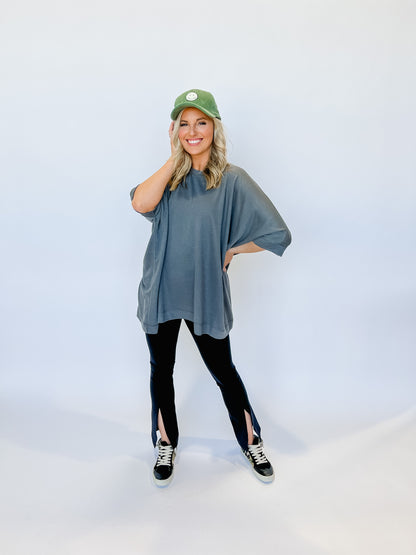 Aubrey Cape Top in Urban Chic